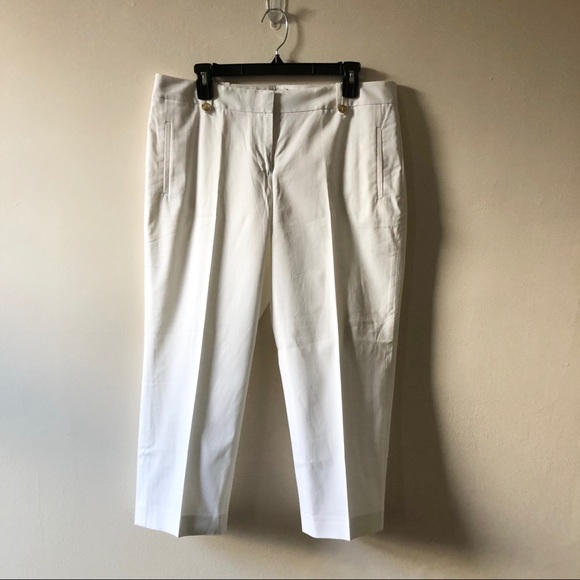 LOFT Pants - Loft Cropped white pants